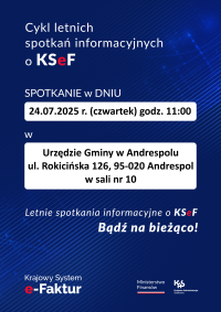 KSeF letnie spotkania inf do uzupełnienia